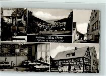 63924 W8764 Rüdenau - Ortsansichten Denkmal Fachwerkhaus Gasthaus Pension Zum Stern Metzgerei Innenaufnahme Mehrfachaufnahme