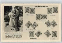Foto AK Briefmarkensprache