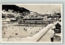 Davos Dorf Europas grösste Eisbahn Schlittschuh