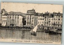 83000 Toulon 1925 Foto AK Cote d´azur Old wet Dock