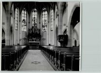 59379 W4714 Selm - Kirchenfenster Altar Foto 12 x 12 cm
