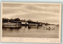 Pinsk 1916 - Dampferanlegestelle Seitenraddampfer Ruderboot