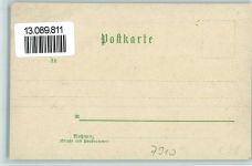 89231 W7910 Neu-Ulm 1898 Gebrauchsspuren Gruss aus - Litho, Bahnhof , Kriegerdenkmal, Brücke