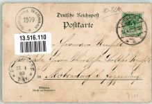 01705 O8210 Potschappel 1899 Gebrauchsspuren Bahnhof Sammlung Wollmann Lithographie