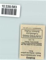 84559 W8261 Kraiburg a. Inn Vignette Wappen Krone Kaffee HAG