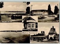 15526 O1241 Bad Saarow - Rückseite mit Abschürfungen bzw Kleberesten Scharmützelsee Bahnhof Moorbad