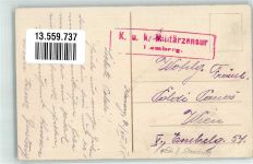 Kowel 1915 Foto AK Postamt Militär-Zensur Lemberg