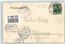 01705 O8210 Potschappel 1906 - Döhlen Gasthaus Angermann Saal Ort lt. Stempel