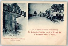 01705 O8210 Deuben - Überschwemmung 1897 Thureck's Haus Mühlenstraße 4