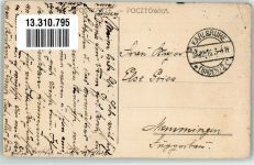 Kobryn 1916 Gebrauchsspuren Feldpost WK I Suworow Straße