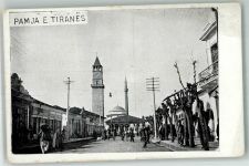 Tirana Foto AK Moschee Straße