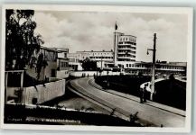 W7000 Stuttgart Weissenhofsiedlung mit Höhenrestaurant Schönblick Bauhaus 1929 Foto AK