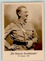 Propaganda WK II Befreier Deutschlands 1933 Hitler 1938 Foto AK