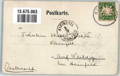 II. 3 Der Treppenwitz der Weltgeschichte von A. Bernuth , Löwe + Affen Verlag Jugend 1898 Künstlerkarte