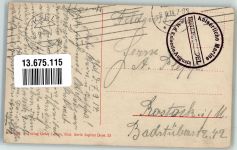 O2500 Rostock SMS Rostock Fahnen Wappen Verlag Gebr. Lempe Serie Jupiter Dess. 33 Marine WK I 1914 Foto AK