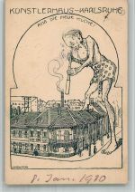 W7500 Karlsruhe , Baden Künstlerhaus Aha die neue Küche Kunstgeschichte Karlsruhe 1910 BOAKC