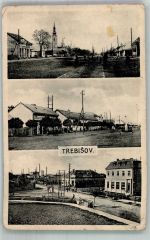 Kassa Kaschau / Kosice 1925 Gebrauchsspuren Trebisov Stadtansicht Straße