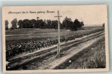 Preußisch Stargard Starogard Gdanski 1915 Gebrauchsspuren gefangene Russen Transport Feldpost WK I Ort handschriftlich