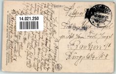 Preußisch Stargard Starogard Gdanski 1915 Gebrauchsspuren gefangene Russen Transport Feldpost WK I Ort handschriftlich