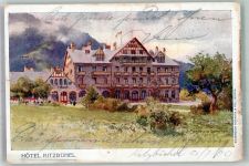 6370 Kitzbühel 1907 Gebrauchsspuren Hotel Kitzbühel Lithographie/Künstlerkarte