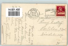 Bern Berne Königspaar Schweizer General Adel Bulgarien 1924 Sonderstempel