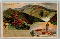 Bozi Dar Gottesgab 1905 Gebrauchsspuren Hotel Unterkunftshaus Kaiser Franz Josef Keilberg Lithographie