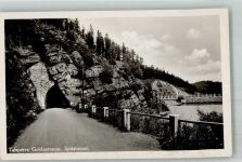 Goldentraum Zlotniki Lubanskie 1929 Foto AK Talsperre Goldentraum Spitztunnel