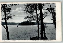 Niedersee Ruciane-Nida Foto AK Masuren Königsinsel
