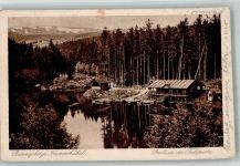 Krummhübel Karpacz 1927 Foto AK Talsperre