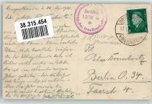 Hampelbaude 1930 Winter Hüttenstempel