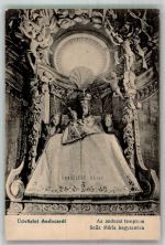 Kaposvar 1920 Foto AK Andocs Wallfahrts- Kirche Altar St. Maria Tab