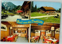 87645 W8959 Schwangau Foto AK Drehhütte 1320 m Hüttenstempel