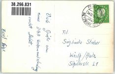 57520 W5241 Friedewald , Westerw Foto AK Schloss Kronleuchter Wappen
