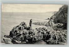 Bornholm 1910 Foto AK Lyse-Klippen