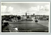 Helsingborg Hälsingborg 1953 Foto AK Fähre Hafen Rathaus