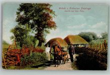 Lemberg Lwow Foto AK Bauernhaus Russland- Polen Pferdewagen