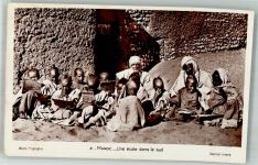 Safi Foto AK Tracht Schule Ort handschriftlich