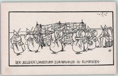 Ramnicu-Sarat Rümmnick AK handgemalt WK I 9. Armee der Belgier Landsturm