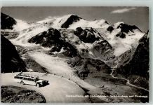 Sustenstraße mit Steingletscher Postbus
