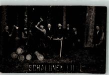 Schalunen Forstarbeiter Forstwirtschaft 1912