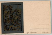 St. Georg von L. Cranach Fabiger Hozschnitt Ritter