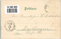 73072 W7322 Donzdorf 1901 Lithographie Scharfenschloss Staufeneck Ramsberg