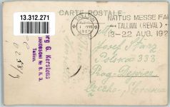 Tallinn Reval 1927 Foto AK Ort lt. Stempel Marke bidlseitig