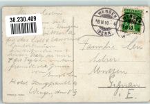 Alpenlandschaft m. Jungfrau Ziege 1910