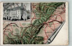 57400 Sarrebourg Saarburg Gebrauchsspuren Hotel Landkarte