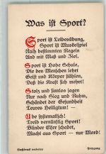 Gedicht Sport