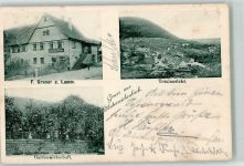 75399 W7267 Unterreichenbach , Kr Calw 1900 - Gasthaus zum Lamm Gartenwirtschaft