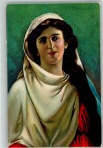 W8103 Oberammergau Darstellerin der Maria Passionsspiel Künstlerkarte
