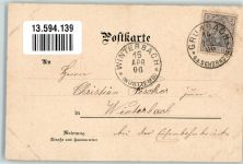 73630 W7064 Grunbach , Rems 1906 Lithographie / Künstlerkarte Gasthaus zum Hirsch An der Rems Fabrik Löfflund sign. K. Fuchs