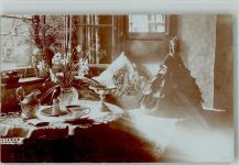 Palmsonntag 25.3.1920 Puppe gedeckter Tisch